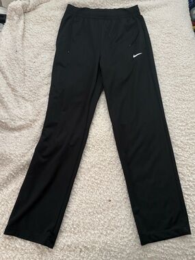 Nike Black Womens Athletic Jogger Pants Dri Fit